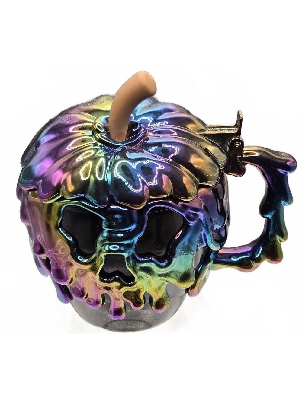 Disney Parks Evil Queen Poison Apple Iridescent Mug with Lid, unused